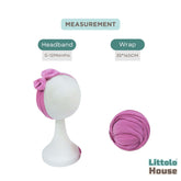 Baby Neutral Jersey Wrap With Hairband SR091 | NB | Purple